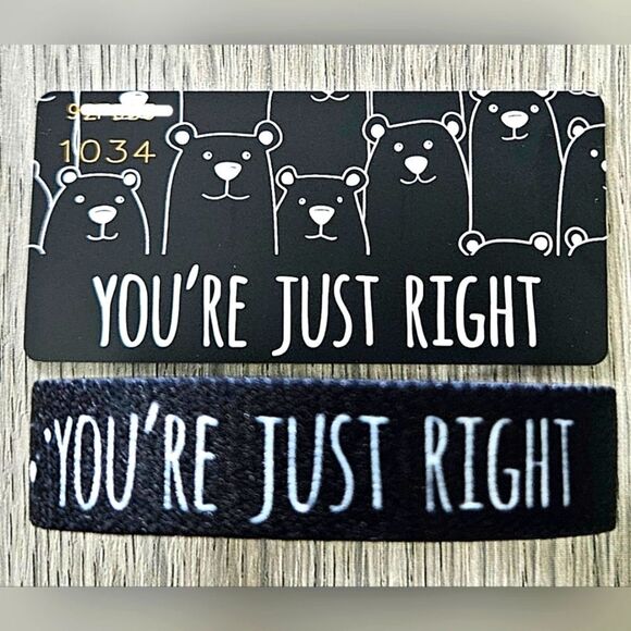 ZOX "YOU'RE JUST RIGHT" #1034 INTERACTIVE BEAR COLLECTIBLE WRISTBAND - Picture 2 of 4